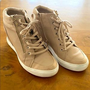 Booties athletic with wedge